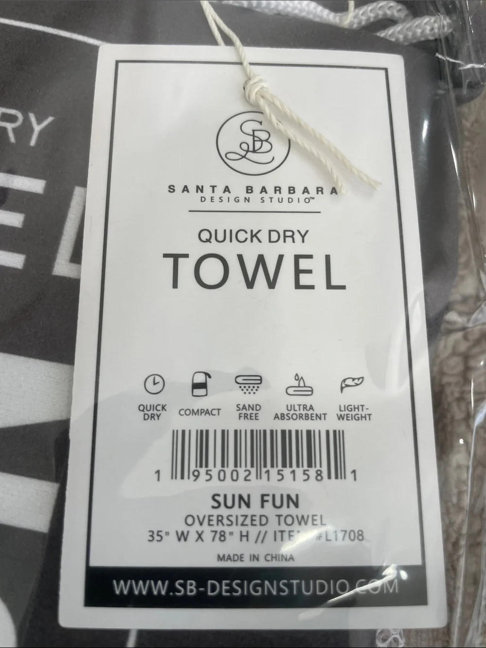 Sun Fun Quick Dry Beach Towel